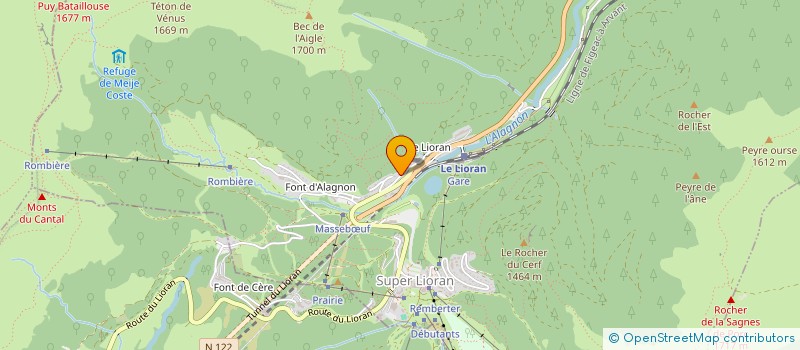 localisation de l'entreprise GAEC D'EZOLDEBEAU à MURAT