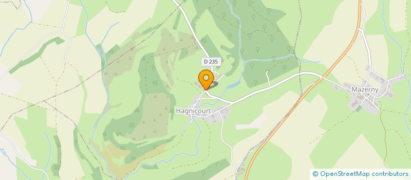 localisation de l'entreprise GAEC D'HARZILLEMONT à HAGNICOURT