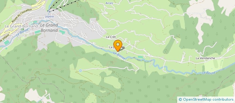 localisation de l'entreprise GAEC D'HERMY  LE GRAND-BORNAND