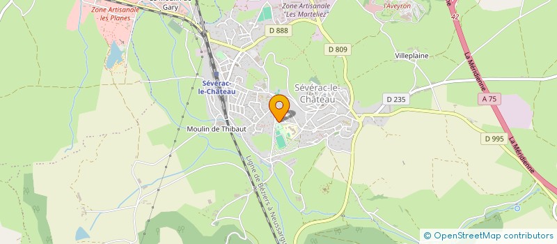 localisation de l'entreprise GAEC D'HUGUIES à SEVERAC D'AVEYRON