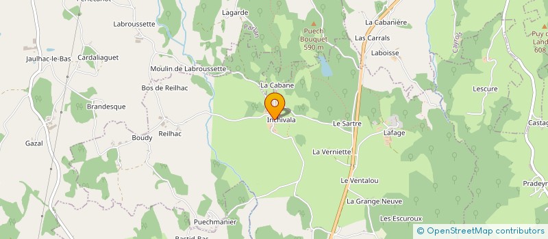 localisation de l'entreprise GAEC D'INCHIVALA à ROUZIERS