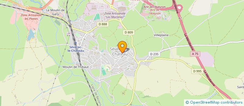 localisation de l'entreprise GAEC D'INIERES à SEVERAC D'AVEYRON