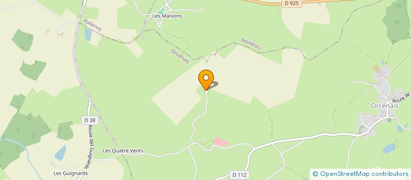 localisation de l'entreprise GAEC D'OLIVEAU  ORCENAIS