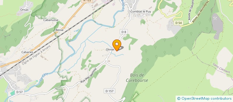 localisation de l'entreprise GAEC D'OLMET à VIC-SUR-CERE