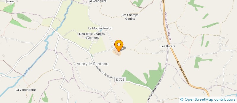 localisation de l'entreprise GAEC D'OSMONT à AUBRY-LE-PANTHOU