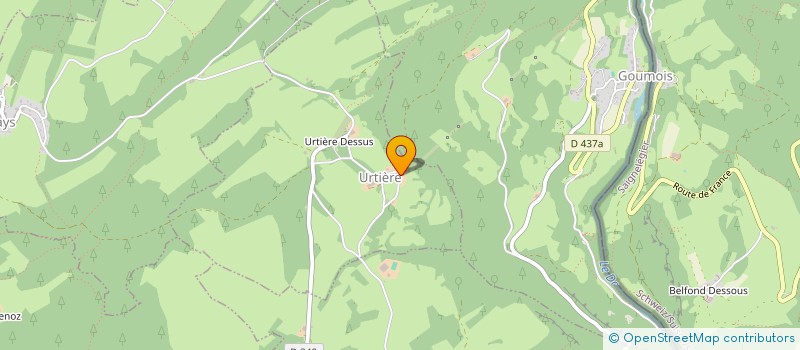localisation de l'entreprise GAEC D'URTIERE à URTIERE