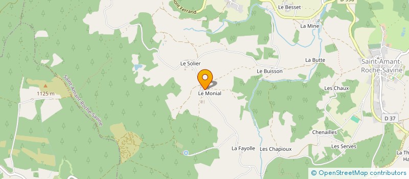 localisation de l'entreprise GAEC DAILLOUX  SAINT-AMANT-ROCHE-SAVINE