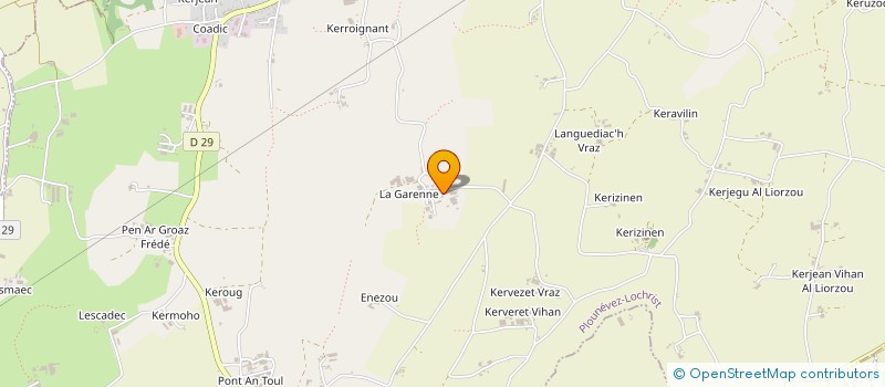 localisation de l'entreprise GAEC DALIDEC à PLOUNEVEZ-LOCHRIST