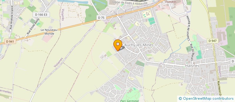 localisation de l'entreprise GAEC DALLE FRERES  AUCHY-LES-MINES