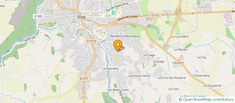 localisation de l'entreprise GAEC DANDIN - LE RONCERET  VIRE-NORMANDIE