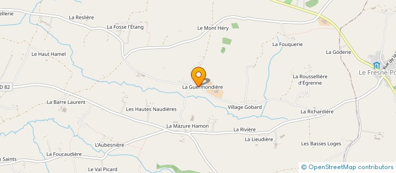 localisation de l'entreprise GAEC DANGUY à SOURDEVAL