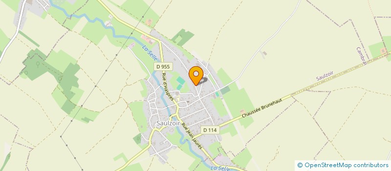 localisation de l'entreprise GAEC DANHIEZ  SAULZOIR