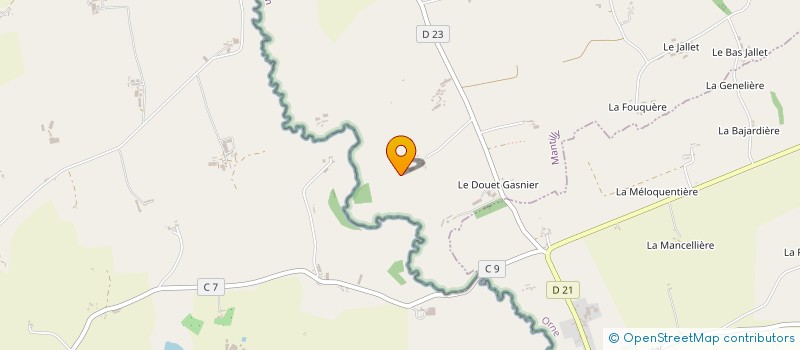 localisation de l'entreprise GAEC DANJOU à MANTILLY