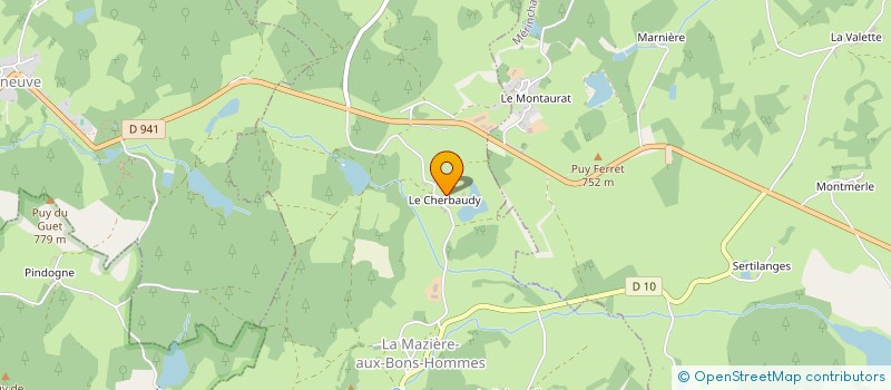 localisation de l'entreprise GAEC DANTHON  LA MAZIERE-AUX-BONS-HOMMES