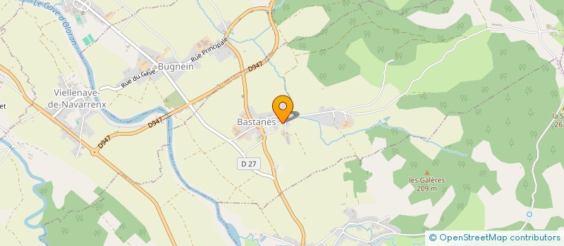 localisation de l'entreprise GAEC DARRE CASE à BASTANES