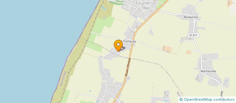 localisation de l'entreprise GAEC DAUSSY à CAUVILLE-SUR-MER