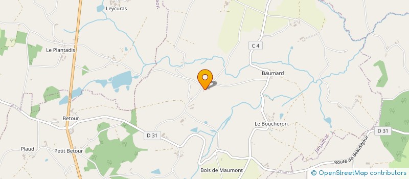 localisation de l'entreprise GAEC DE BAILLANT à JANAILHAC