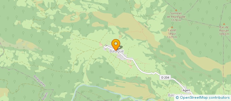 localisation de l'entreprise GAEC DE BALAGUE à BALAGUERES