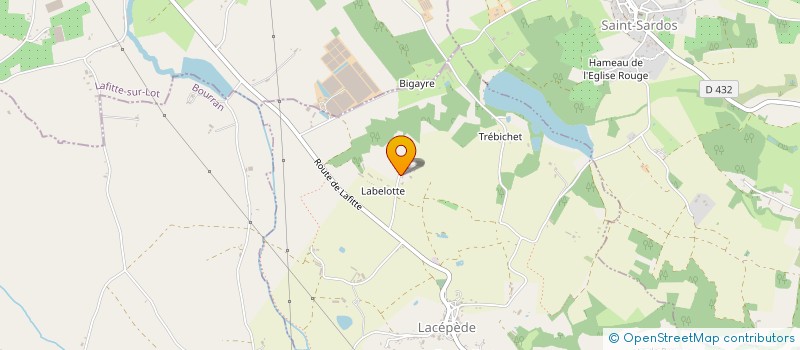 localisation de l'entreprise GAEC DE BALLARADE  LACEPEDE