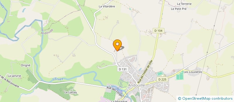 localisation de l'entreprise GAEC DE BARBURE à ANDOUILLE