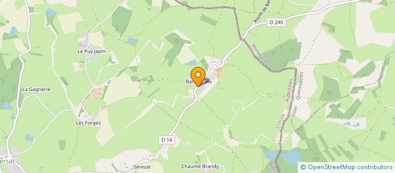 localisation de l'entreprise GAEC DE BAROUCHEIX à VIERSAT