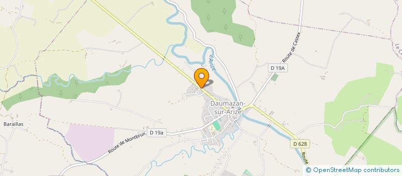 localisation de l'entreprise GAEC DE BARRALET à DAUMAZAN-SUR-ARIZE