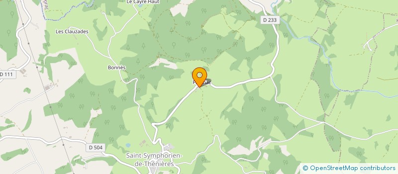 localisation de l'entreprise GAEC DE BARRES  HUPARLAC