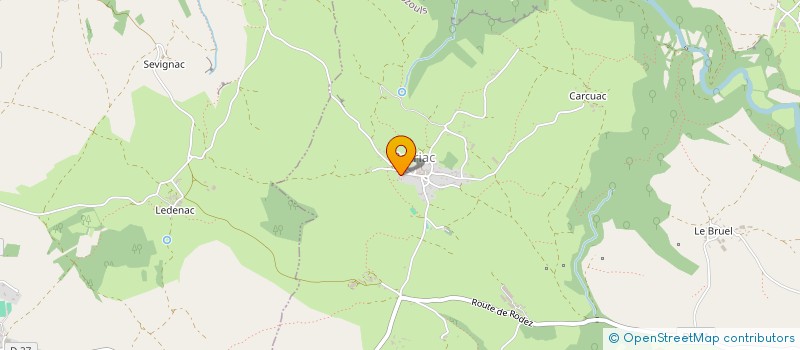 localisation de l'entreprise GAEC DE BARRIAC  BOZOULS