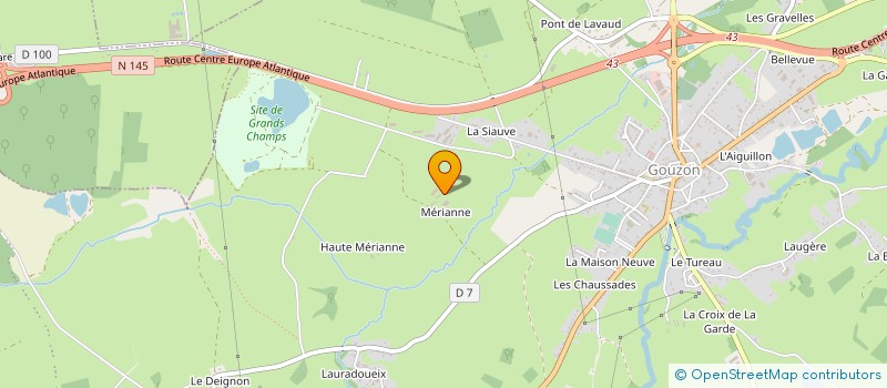 localisation de l'entreprise GAEC DE BASSE MERIANNE  GOUZON