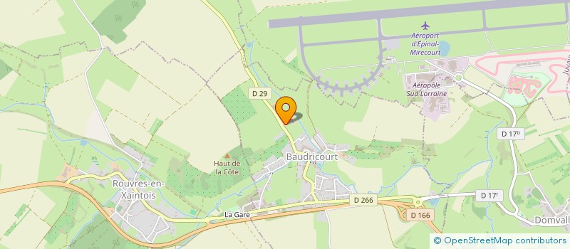 localisation de l'entreprise GAEC DE BAUVAUCOURT à BAUDRICOURT