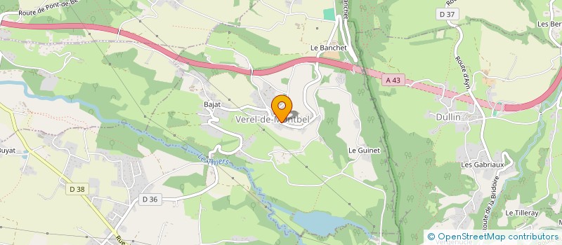 localisation de l'entreprise GAEC DE BEAUMONT à VEREL-DE-MONTBEL