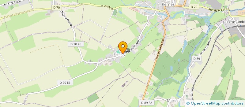 localisation de l'entreprise GAEC DE BEAUQUESNES  PRESSY