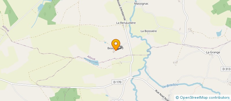 localisation de l'entreprise GAEC DE BEAUREGARD à ALLOUE
