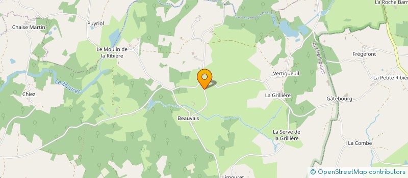 localisation de l'entreprise GAEC DE BEAUVAIS à SAINT-LAURENT-SUR-GORRE