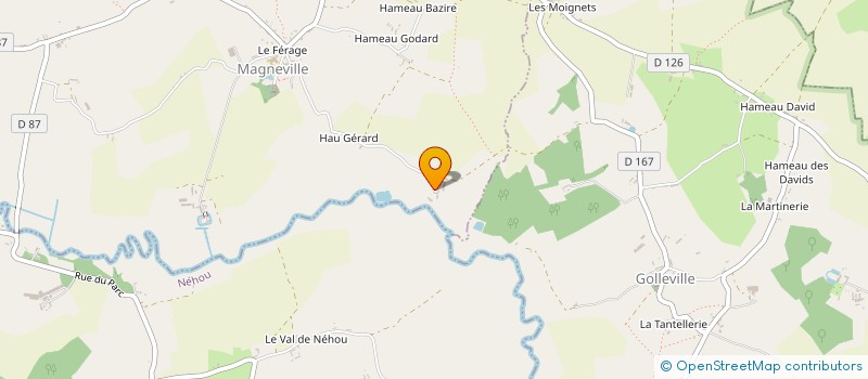 localisation de l'entreprise GAEC DE BEAUVAL à MAGNEVILLE
