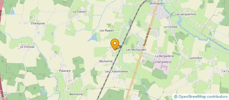 localisation de l'entreprise GAEC DE BECHANNE à SAINT-ETIENNE-DU-BOIS