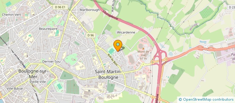 localisation de l'entreprise GAEC DE BEDOUATRE à SAINT-MARTIN-BOULOGNE