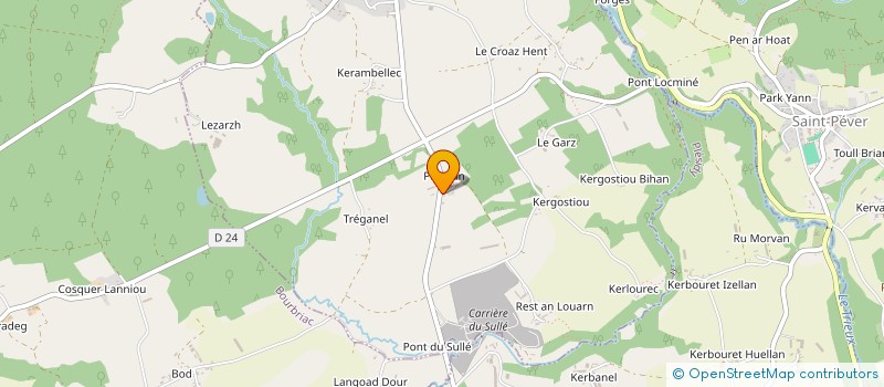 localisation de l'entreprise GAEC DE BEG AR LAND à SAINT-ADRIEN
