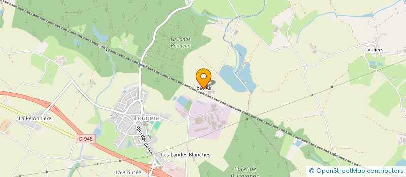 localisation de l'entreprise GAEC DE BEL AIR à FOUGERE