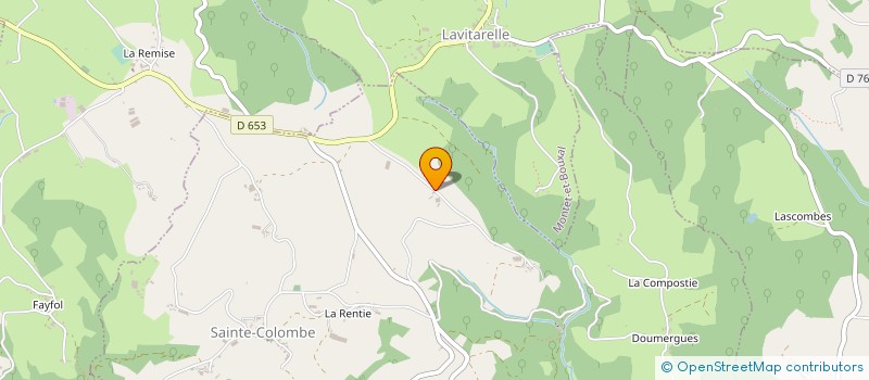 localisation de l'entreprise GAEC DE BEL AIR à SAINTE-COLOMBE