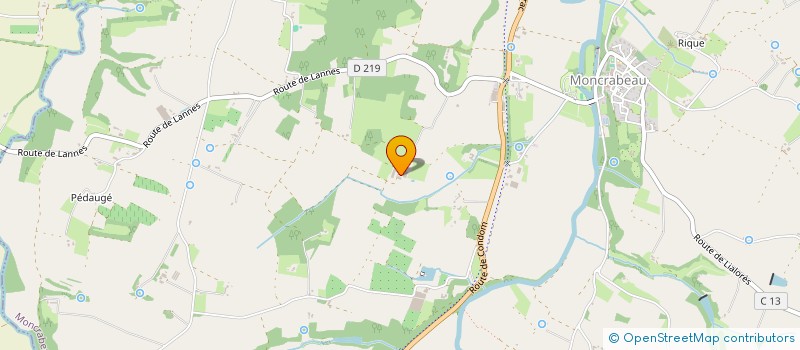 localisation de l'entreprise GAEC DE BELGRAVE  MONCRABEAU