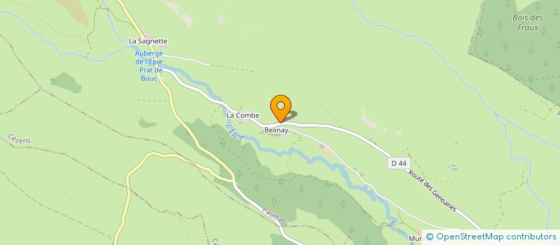 localisation de l'entreprise GAEC DE BELINAY à PAULHAC