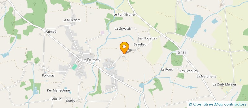 localisation de l'entreprise GAEC DE BELLE-VUE à PLESSE