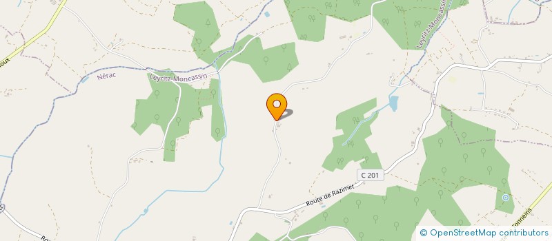 localisation de l'entreprise GAEC DE BERDERIS  LEYRITZ-MONCASSIN