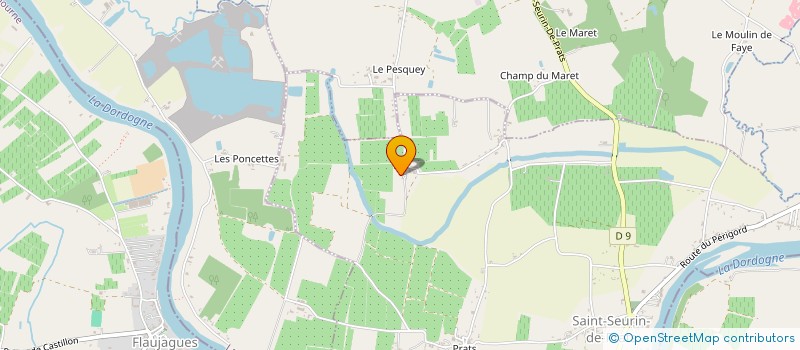 localisation de l'entreprise GAEC DE BERJON  ST ANTOINE DE BREUILH