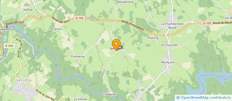 localisation de l'entreprise GAEC DE BERTHOUZIS à LAPTE
