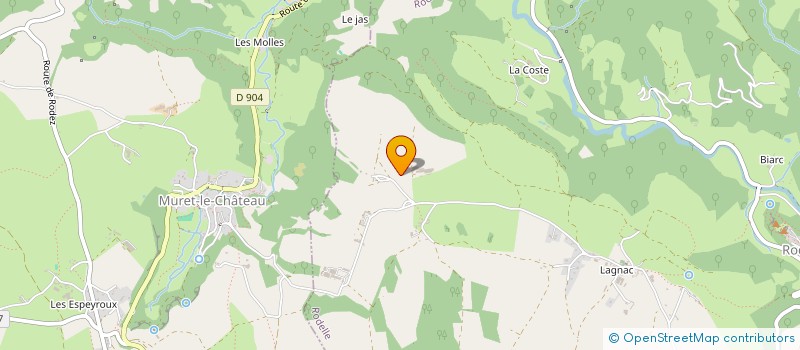 localisation de l'entreprise GAEC DE BERTRAND à RODELLE