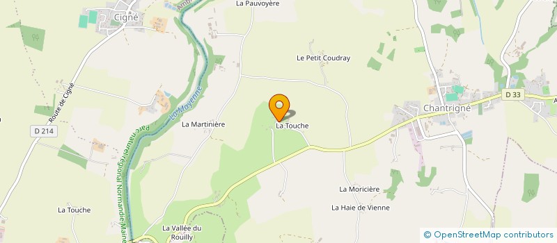 localisation de l'entreprise GAEC DE BESLAY à CHANTRIGNE