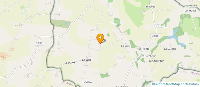 localisation de l'entreprise GAEC DE BESLAY à PASSAIS VILLAGES