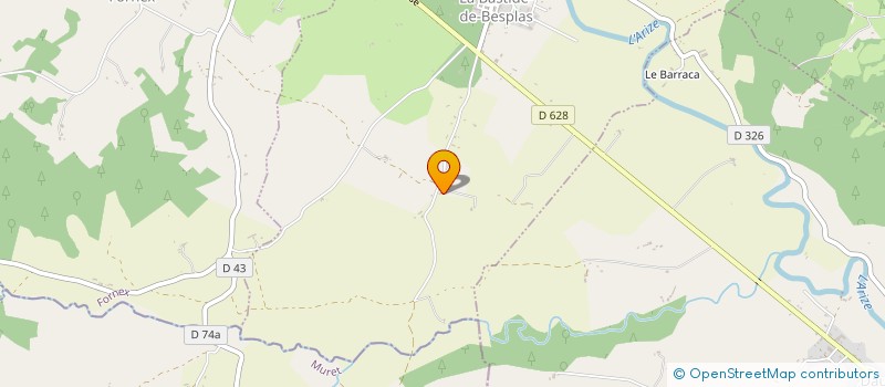 localisation de l'entreprise GAEC DE BESPLAS à LA BASTIDE-DE-BESPLAS